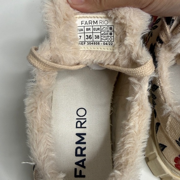 FARM RIO Romantic Garden Platform Sneakers Size EU 38 US 8 Shoes - Picture 5 of 9
